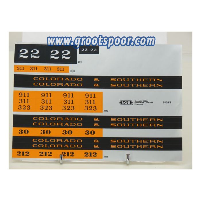 LGB Stickervel 070 Voor 2019 3084 3082 3083