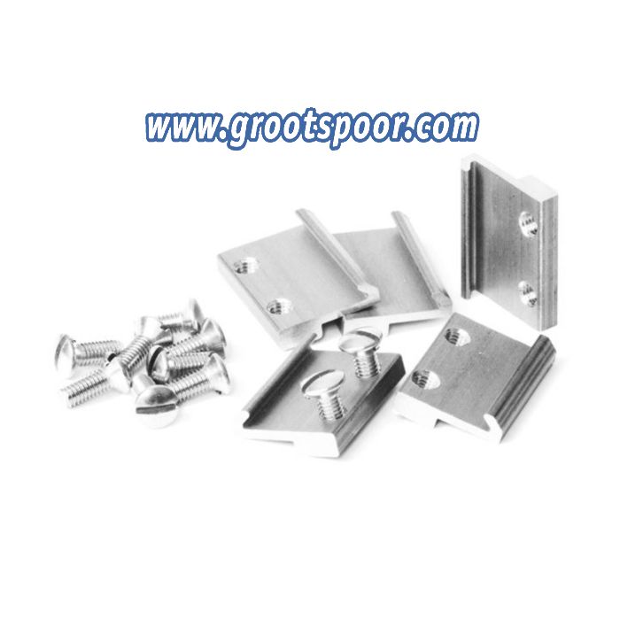 Massoth 8100211 RAIL CLAMPS G SCALE NICKEL-PLATED 19MM 50/PACK