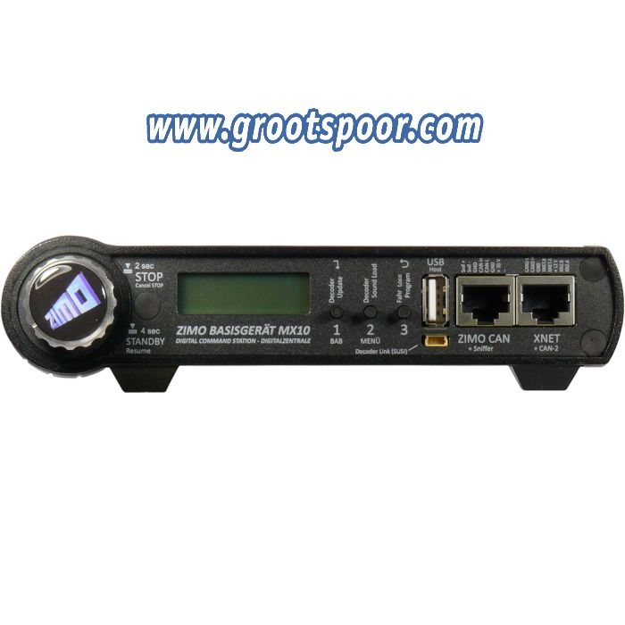 ZIMO MX10 Basisgerät (= Digitalzentrale), Ausgangsleistung 480 Watt, DCC