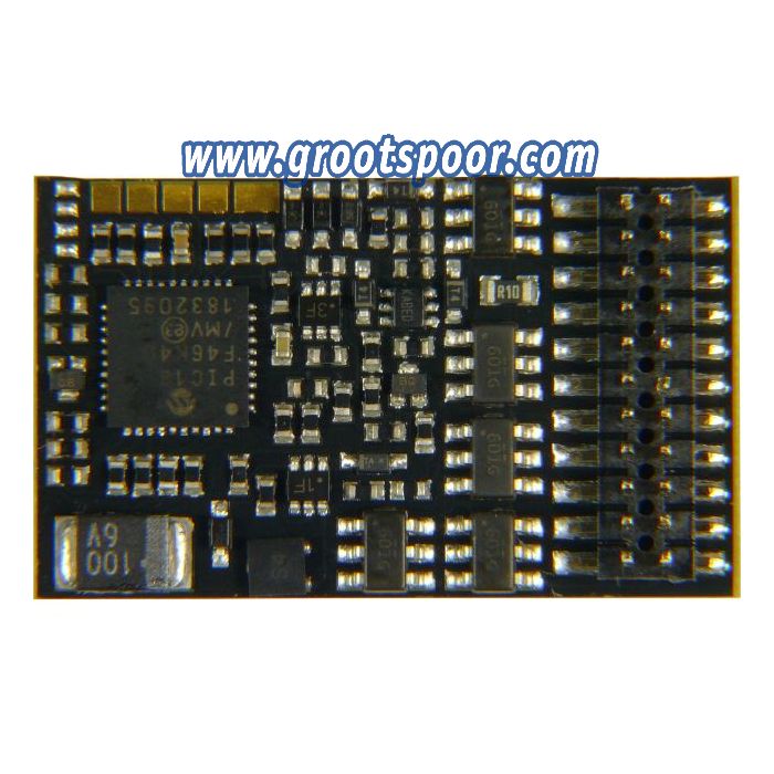 ZIMO MX635P16 Decoder – 26 x 15 x 3,5 mm – 1,8 A – PluX16 Schnittstelle (NEM 658)