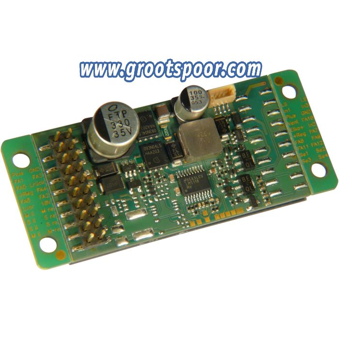 ZIMO MX696N Decoder – 55 x 29 x 15 mm – 4 A – 8 FA – Großbahn Nicht-Sound