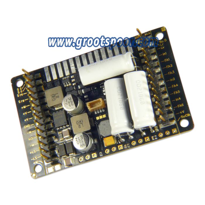 ZIMO MX699LS Großbahn-Sound-Decoder – 50 x 40 x 13 mm – 6 A – 8 FA – Audio 10 W