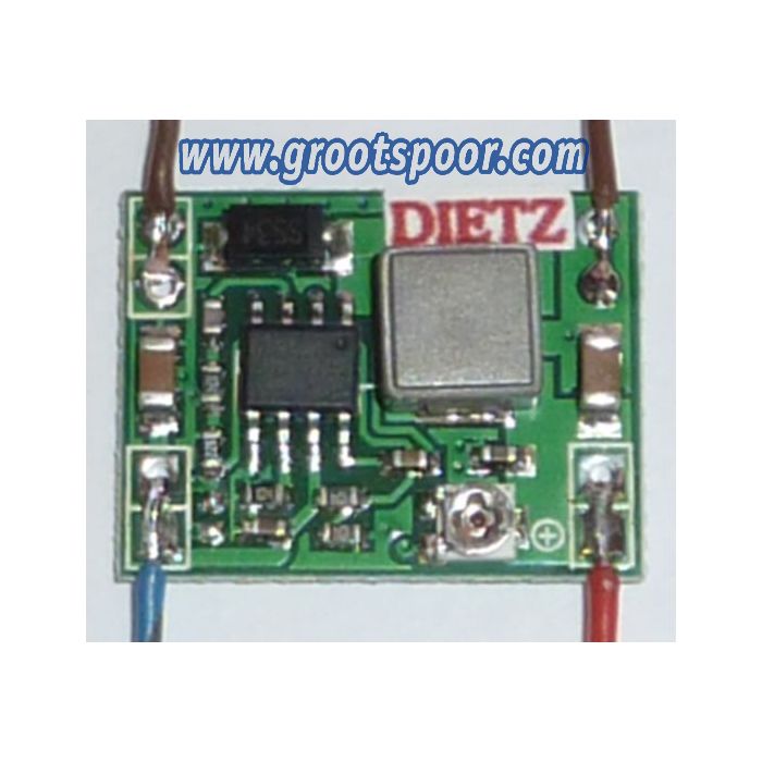 DIETZ D-NT-V1 Schaltnetzteil mit einstellbarer Ausgangsspannung 1 Ampere - Miniatur-Einbauplatine