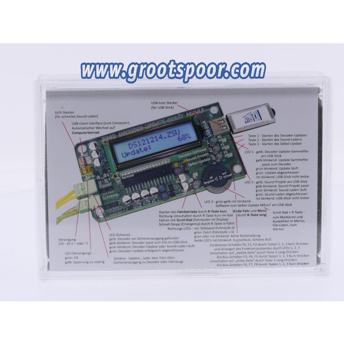 ZIMO MXULFA Decoder-Update-und-Sound-Lade-Gerät mit Display #9404 - sku: 20260529104626 - Gebraucht - Wie Neu - Bild 7