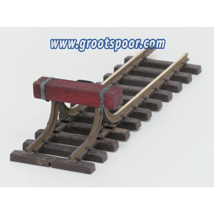 Klein-Serie Oldtimer Stootblok met echt hard-houten stootbalk - sku: 20241115021044 - Gebruikt - Zeer goede staat - Afbeelding 2