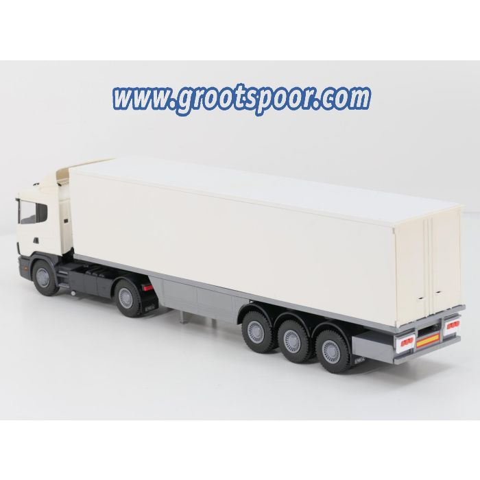 EMEK Witte Scania  124G 420 met losse witte trailer - sku: 20241128031308 - Gebruikt - Goede staat - Afbeelding 3