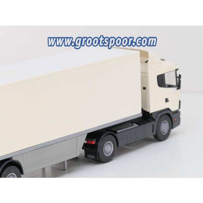EMEK Witte Scania  124G 420 met losse witte trailer - sku: 20241128031308 - Gebruikt - Goede staat - Afbeelding 5