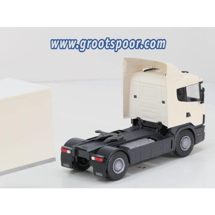 EMEK Witte Scania  124G 420 met losse witte trailer - sku: 20241128031308 - Gebruikt - Goede staat - Afbeelding 6