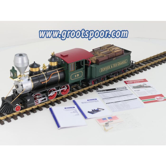 LGB 21181 Denver & Rio Grande Dampflok No 19, Digitaal, Sound