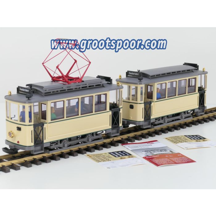 LGB 23355 / 35005 Strassenbahnset neutral, Vitrinenmodell - sku: 20241219115400 - Used - New condition - Photo 2