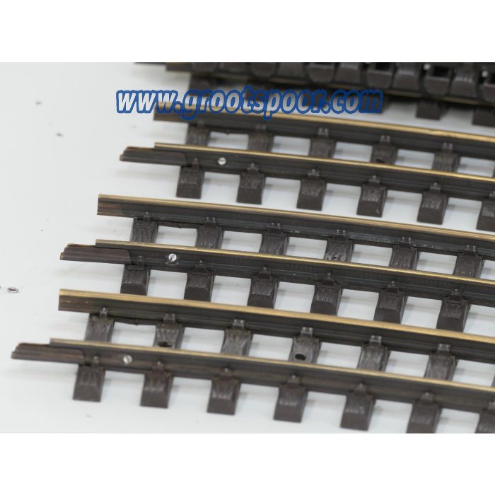 LGB 16000 Set 16st. Gebogenes Gleis,R3,22.5 Grad, Buiten gebruikt, Ongepoetst