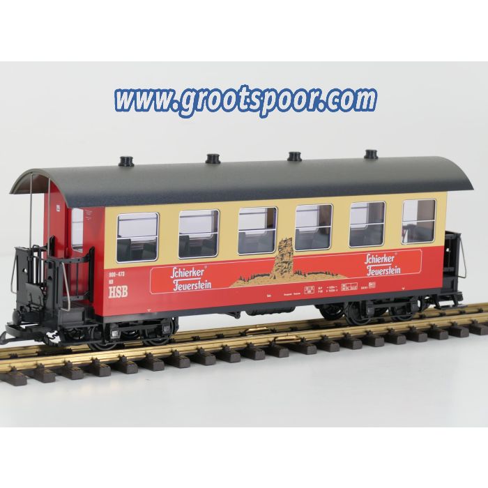 LGB 33733 HSB-Schierker Feuerstein Personenwagen KB 900-473
