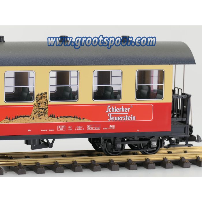 LGB 33733 HSB-Schierker Feuerstein Personenwagen KB 900-473