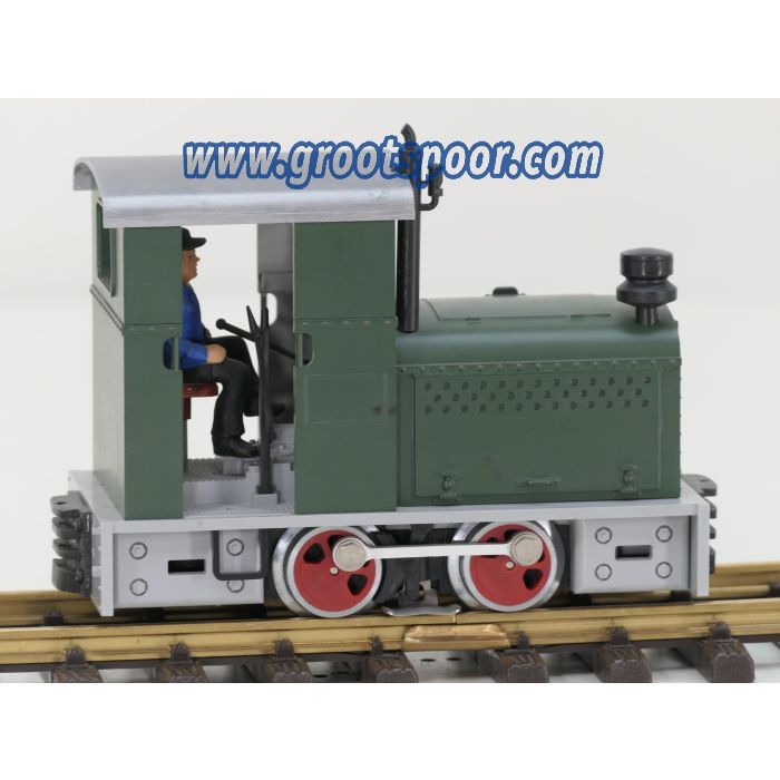 LGB 20910 Feldbahndiesellok, Aangepaste kleur Groen met Zilver/Grijs Dak - sku: 20250314123536 - Gebraucht - Sehr guter Zustand - Bild 2