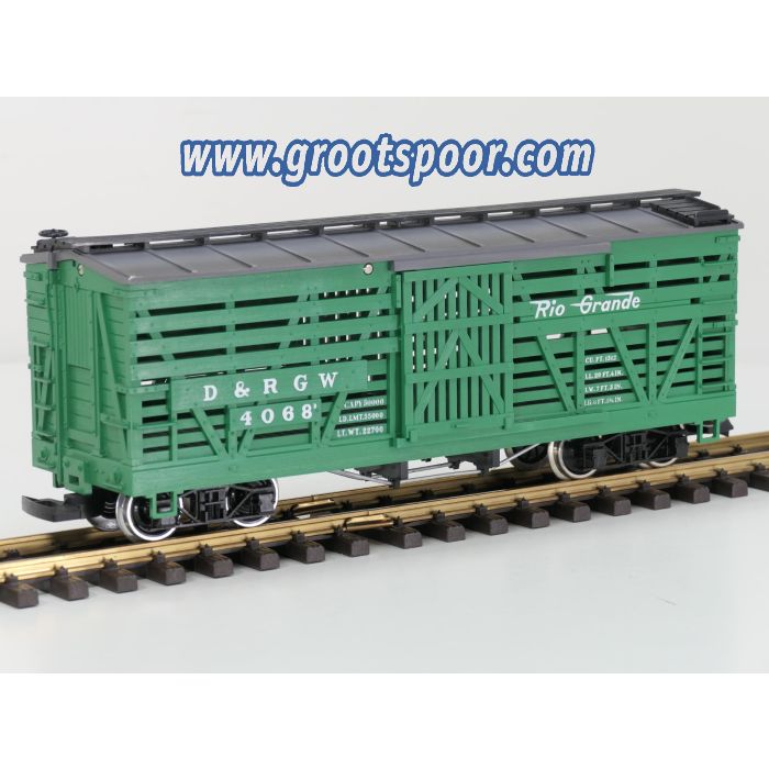 LGB 4068 C vee wagon Denver & Rio Grande, Metallrader