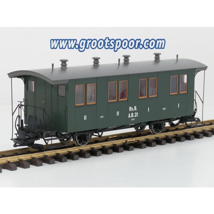 BRAWA 15000 Rhb A.B. 21 Personenwagen, Metallrader, Innenbeleuchtung