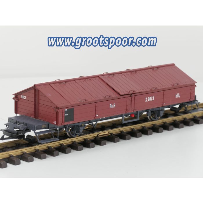 BRAWA 15151 Klappdeckelwagen X 9023 der Rhb, Metallrader - sku: 20250322021215 - Gebruikt - Zeer goede staat - Afbeelding 2