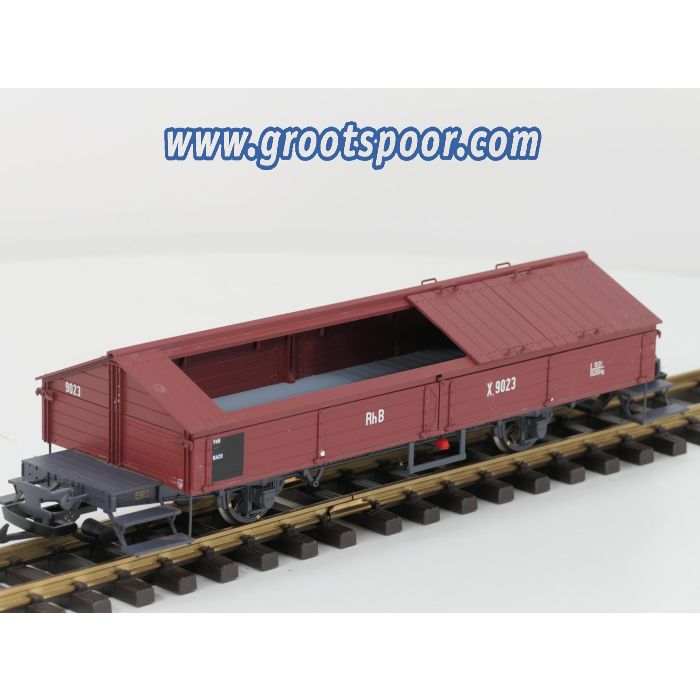 BRAWA 15151 Klappdeckelwagen X 9023 der Rhb, Metallrader - sku: 20250322021215 - Gebruikt - Zeer goede staat - Afbeelding 3