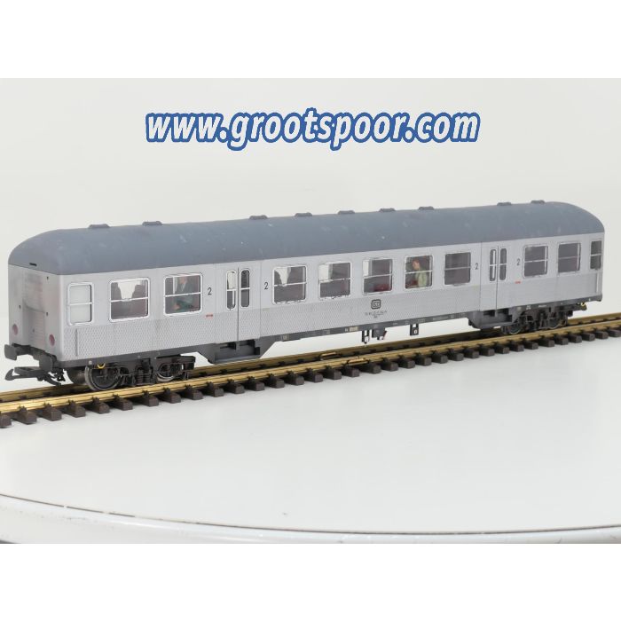 PIKO 37620 G-Nahverkehrswg. Bnb 720 2.Klasse Silberling Nr. 50 80 22-11 314-8 DB 4x Kugellager Metallrader, Innenbeleuchtung, 6 Figuren, Gesupert, Gealtert.