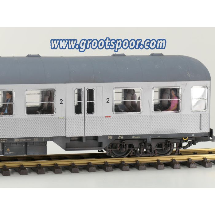 PIKO 37620 G-Nahverkehrswg. Bnb 720 2.Klasse Silberling Nr. 50 80 22-11 314-8 DB 4x Kugellager Metallrader, Innenbeleuchtung, 6 Figuren, Gesupert, Gealtert.