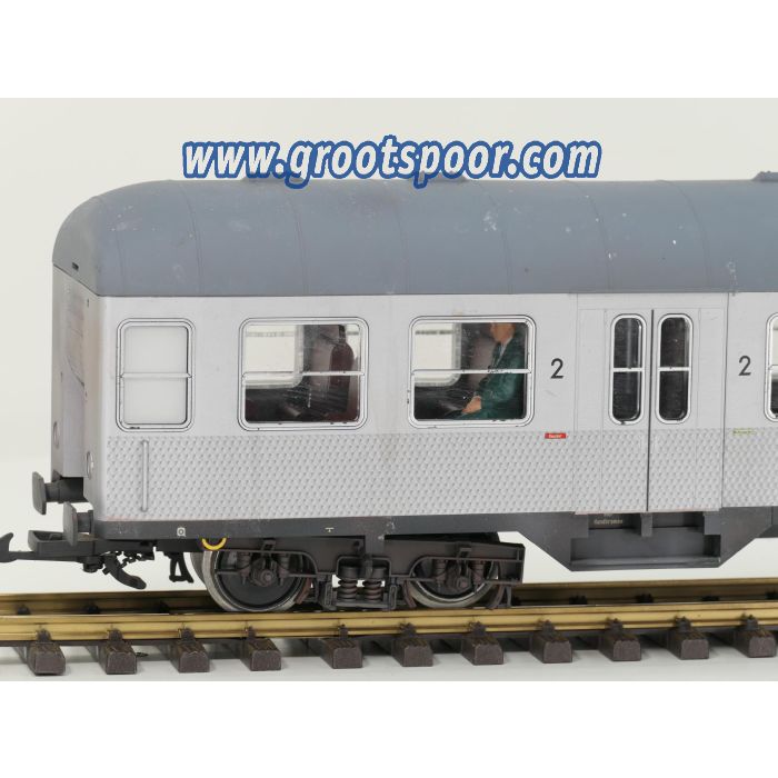 PIKO 37620 G-Nahverkehrswg. Bnb 720 2.Klasse Silberling Nr. 50 80 22-11 314-8 DB 4x Kugellager Metallrader, Innenbeleuchtung, 6 Figuren, Gesupert, Gealtert.