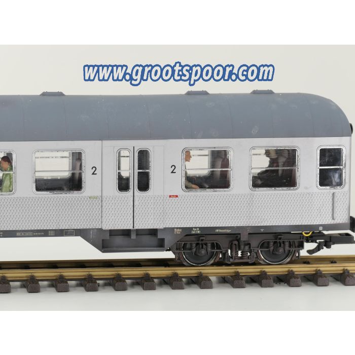 PIKO 37620 G-Nahverkehrswg. Bnb 720 2.Klasse Silberling Nr. 50 80 22-11 314-8 DB 4x Kugellager Metallrader, Innenbeleuchtung, 6 Figuren, Gesupert, Gealtert.