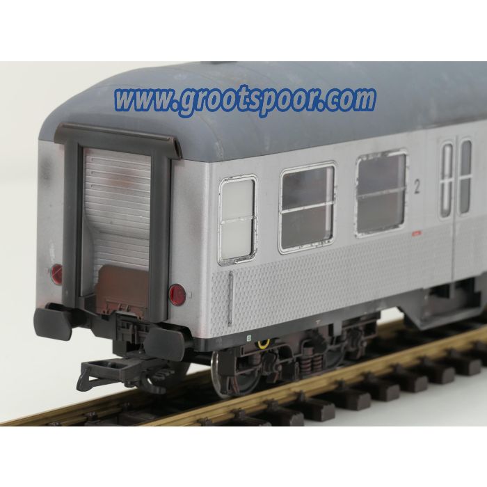 PIKO 37620 G-Nahverkehrswg. Bnb 720 2.Klasse Silberling Nr. 50 80 22-11 314-8 DB 4x Kugellager Metallrader, Innenbeleuchtung, 6 Figuren, Gesupert, Gealtert.