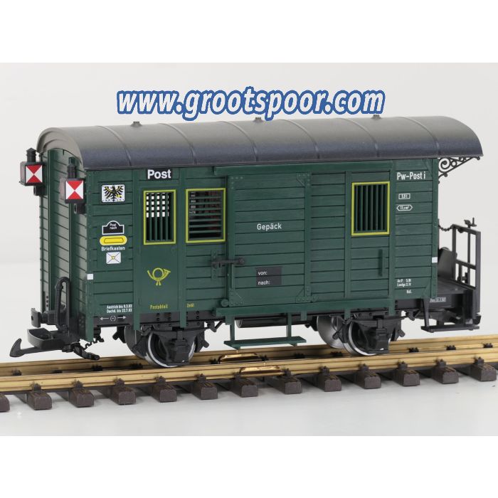 LGB 32190 Gepäck-/Postwagen Metallrader, Kugellager. Schluss und innen beleuchtung - sku: 20250328035523 - Gebruikt - Zo goed als nieuw - Afbeelding 2