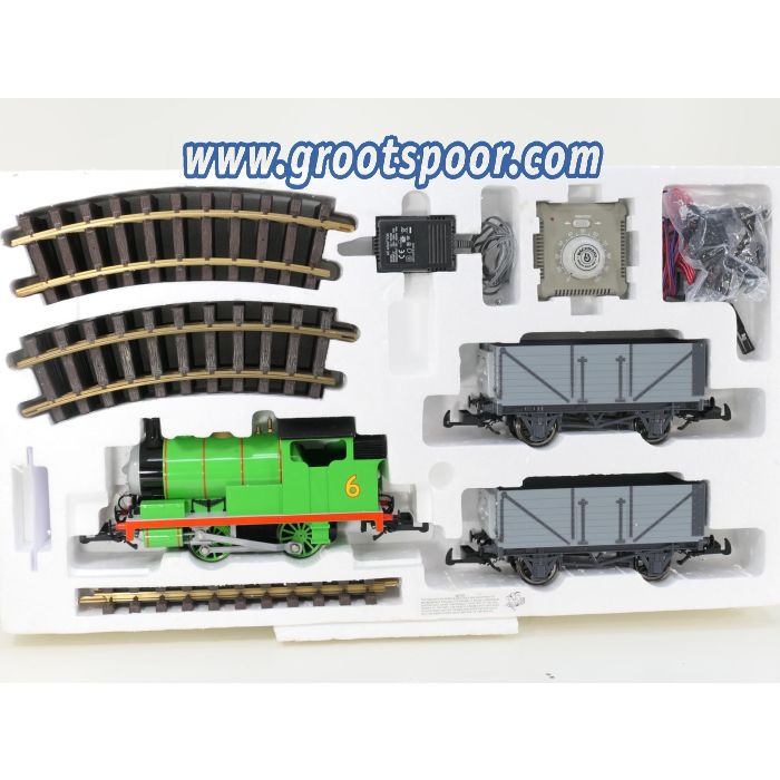 Bachmann 90069B Percy with Troublesome Trucks Set, Metallrader, (LGB messing) Track,Thomas the Tank EngineTM
