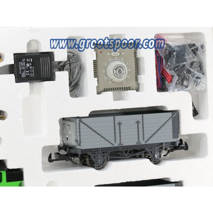 Bachmann 90069B Percy with Troublesome Trucks Set, Metallrader, (LGB messing) Track,Thomas the Tank EngineTM