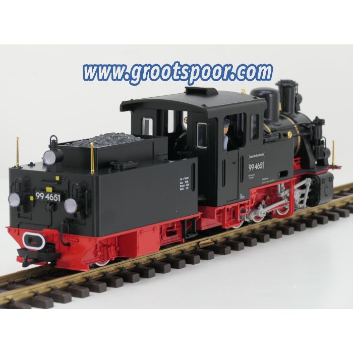 LGB 23262 DR 99 4651 Schlepptender-Dampflok,Digitaal, Sound