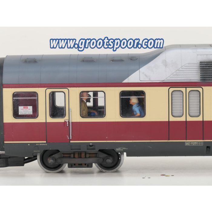 PIKO XL Set 37320, 37640 & 37641 Dieseltriebwagen VT 11.5 DB III, 3-tlg. & 2 Extra Wagen,Digitaal, Sound, Dampf, Figuren, Licht