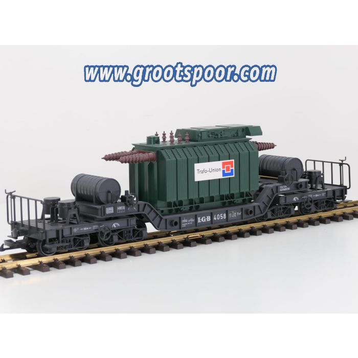 LGB 4058 Tiefladewagen mit Trafo Union