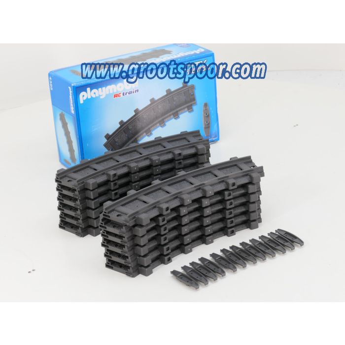Playmobil 4385 RC-train  12x Bocht, Inc. verbindingstukken