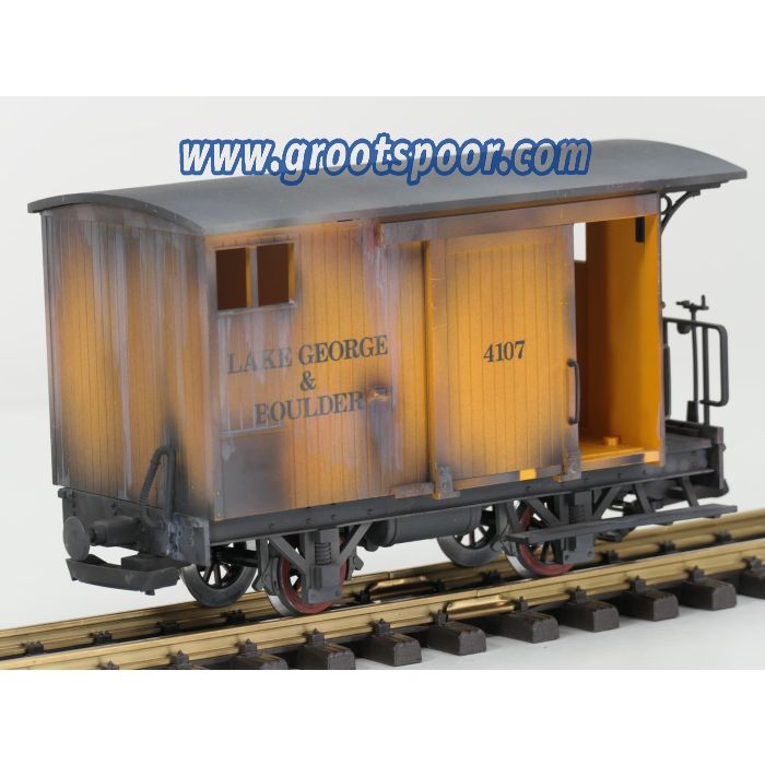 LGB 94017 Lake George & Boulder goederenwagen 4107, Superung und Alterung, Metallrader