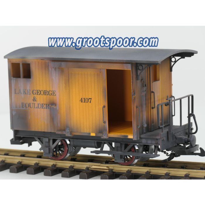LGB 94017 Lake George & Boulder goederenwagen 4107, Superung und Alterung, Metallrader