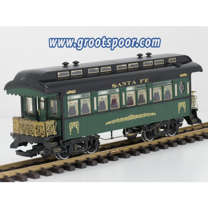 Aristo Craft Trains Santa Fe Personenwagen, Metallrader, Innenbeleuchtung