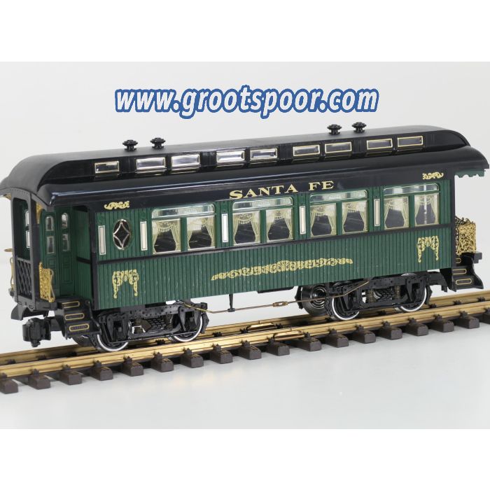 Aristo Craft Trains Santa Fe Personenwagen, Metallrader, Innenbeleuchtung