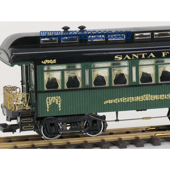 Aristo Craft Trains Santa Fe Personenwagen, Metallrader, Innenbeleuchtung