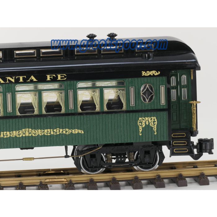 Aristo Craft Trains Santa Fe Personenwagen, Metallrader, Innenbeleuchtung