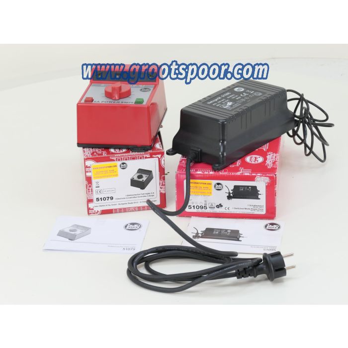 LGB 51095 + 51079 Set Schaltnetzteil 100 W/22 V + Elektronischer Fahrregler 5A