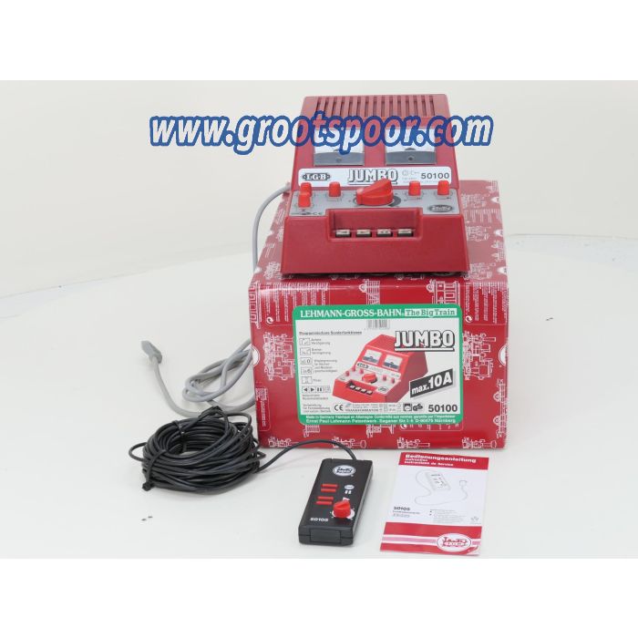 LGB 50100 & 50105 Jumbo trafo max 10A & JUMBO-Fernbedienung