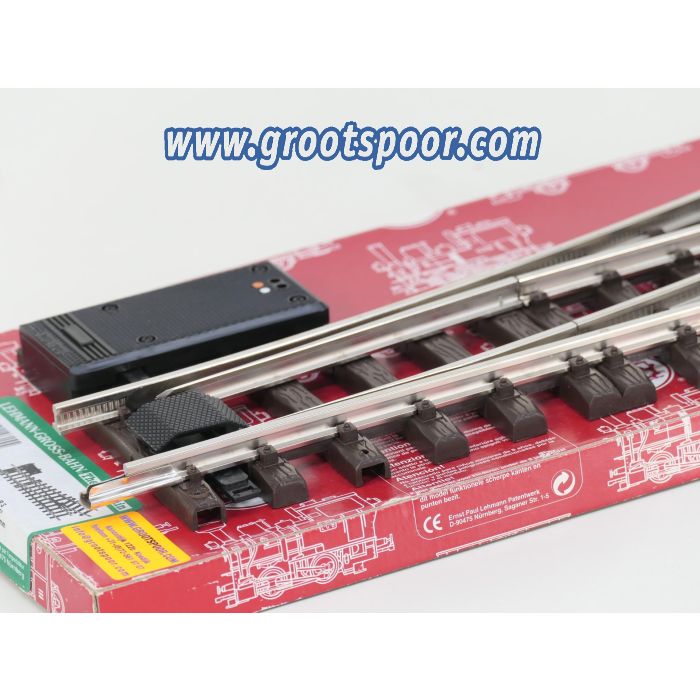 LGB 14615 Elektrische Weiche, vernickelt, links, R3, 22,5° - sku: 20250718112900 - Used - Like new - Photo 2