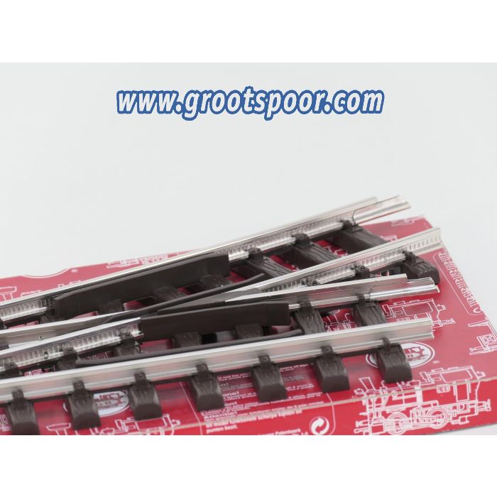 LGB 14615 Elektrische Weiche, vernickelt, links, R3, 22,5° - sku: 20250718112900 - Used - Like new - Photo 3