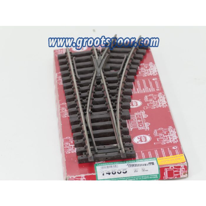 LGB 14605 Weiche vernickelt, rechts, R3, 22,5°