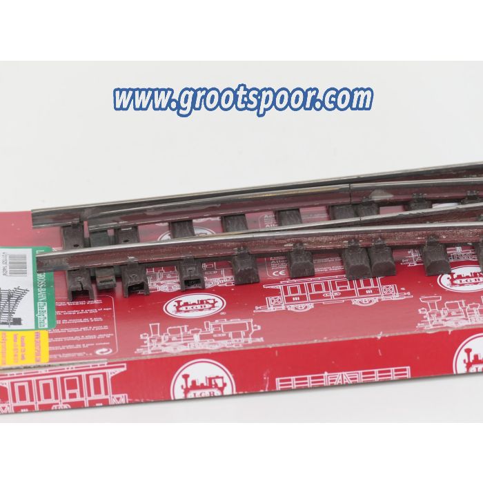 LGB 14605 Weiche vernickelt, rechts, R3, 22,5°
