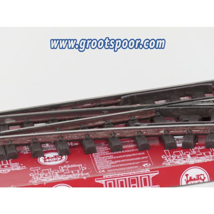LGB 14605 Weiche vernickelt, rechts, R3, 22,5°