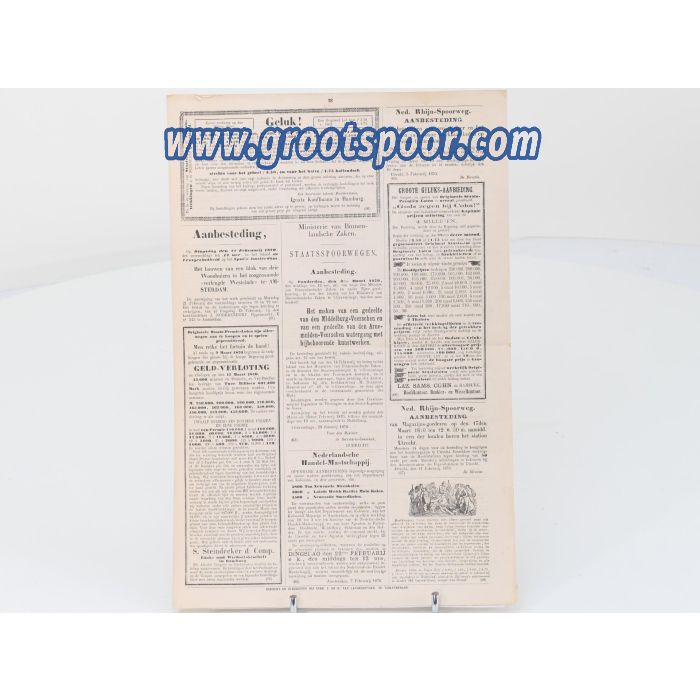 De Nederlandsche Stoompost No43 1869 / No7 1870