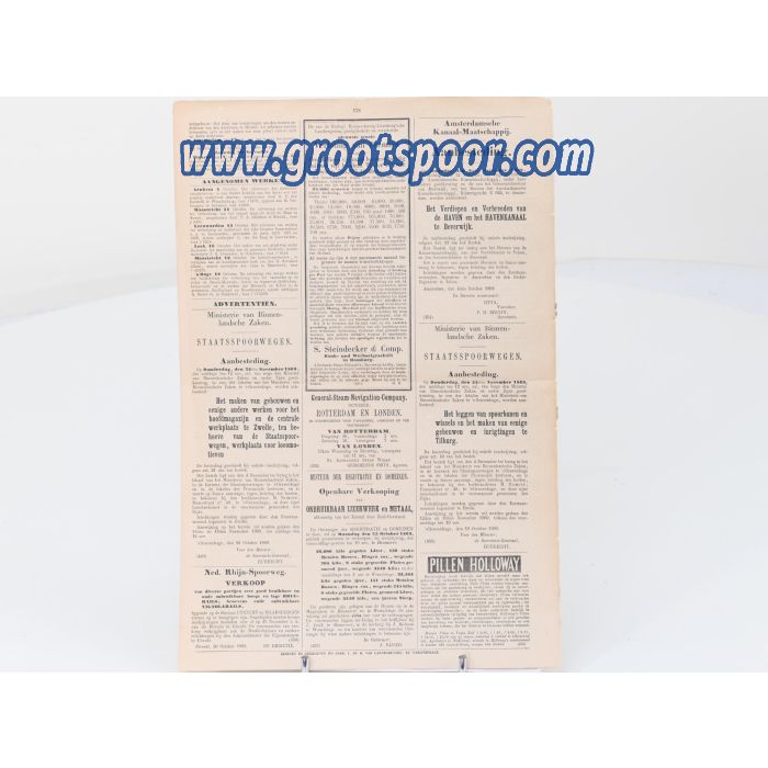 De Nederlandsche Stoompost No43 1869 / No7 1870