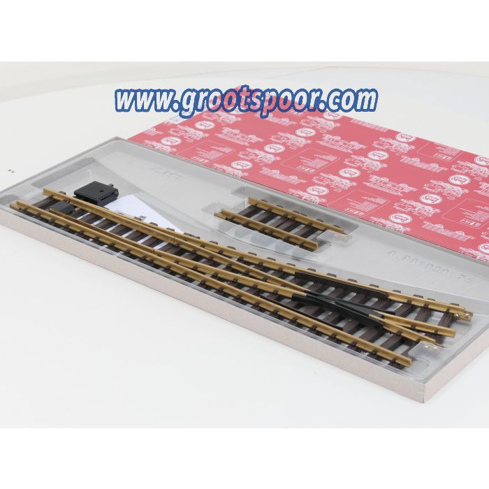 LGB 18150 Handweiche, links, R5, Met Schroefbare railverbinders